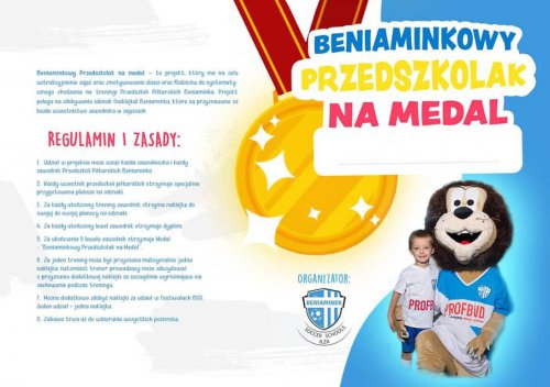 BENIAMINKOWY PRZEDSZKOLAK NA MEDAL